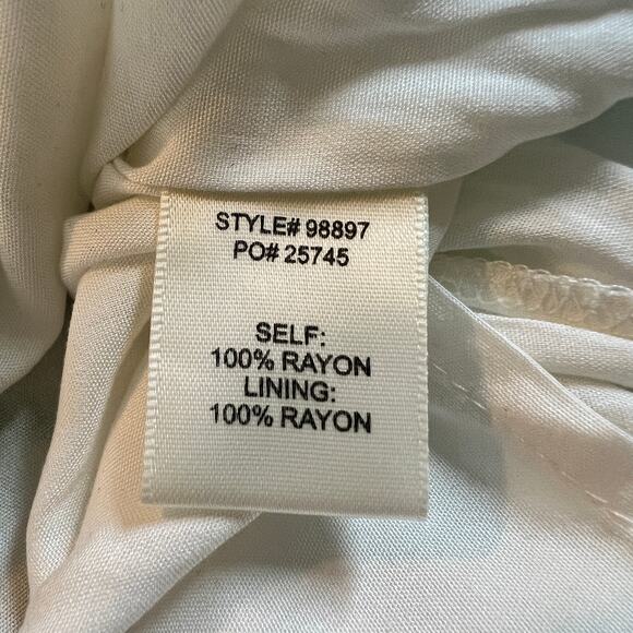 Skies are Blue Green and White Floral Embroidered Mini Dress Small Sleeveless - Picture 5 of 6